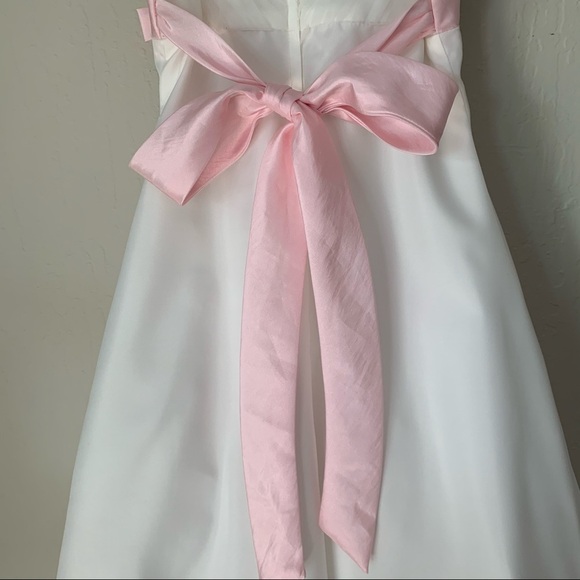 JOAN CALABRESE for Mon Ceri Flower Girl Wedding Dress White Formal Fancy Party - Picture 10 of 16